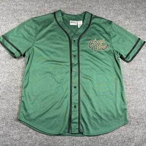 Cheech & Chong Jersey Mens XL 420 Baseball Green Graphic Isaac Morris Ltd